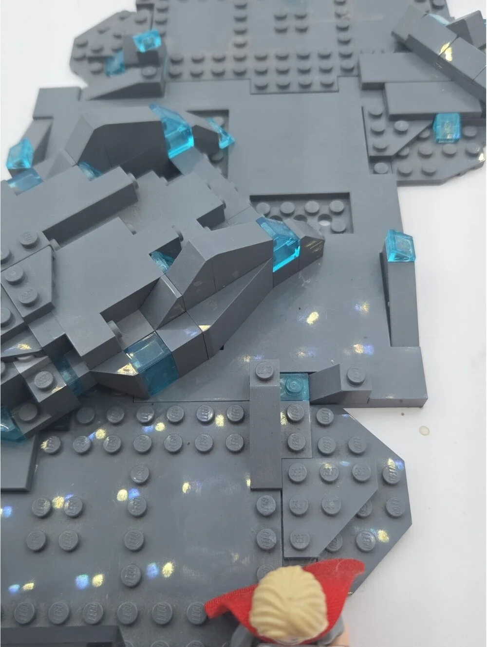 Retired LEGO Marvel 76209 Thors Hammer Mjolnir Display Set Minifigure Incomplete